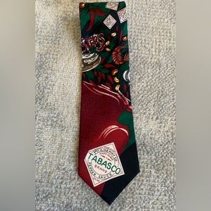 Tabasco Tie Pepper Oyster Louisiana Mardi Gras Novelty Party Food Design